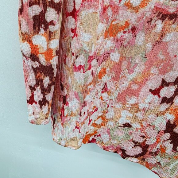 Liz Claiborne Womans Sleeveless Button Front Blouse Size 3X Multicolor Rayon - Picture 5 of 12